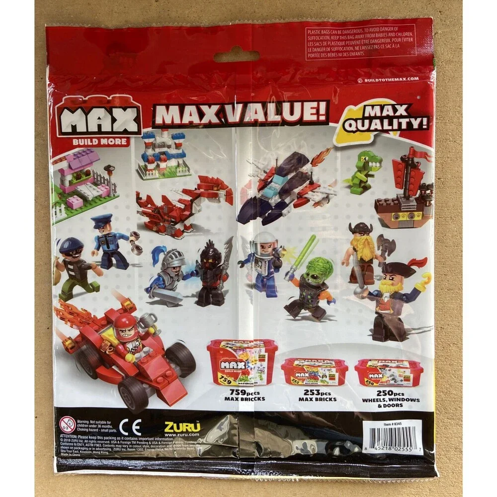 Max Build Base Plate Building Block Color Gray Major Brand Compatible 10